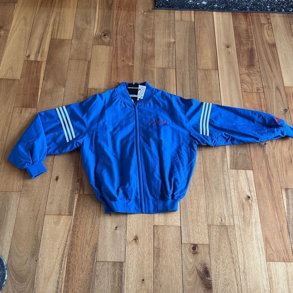 NWT MLB Genuine Chicago Cubs Full Zip Windbreaker Jacket Mens Adidas